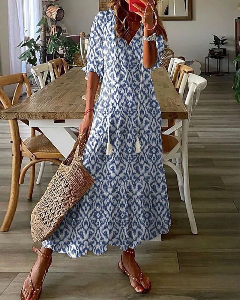 LUNA | ROBE MIDI DE STYLE BOHO SANS EFFORT
