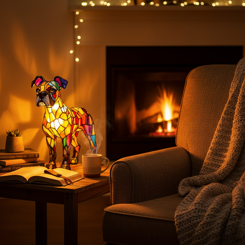 Lampe en forme de chien