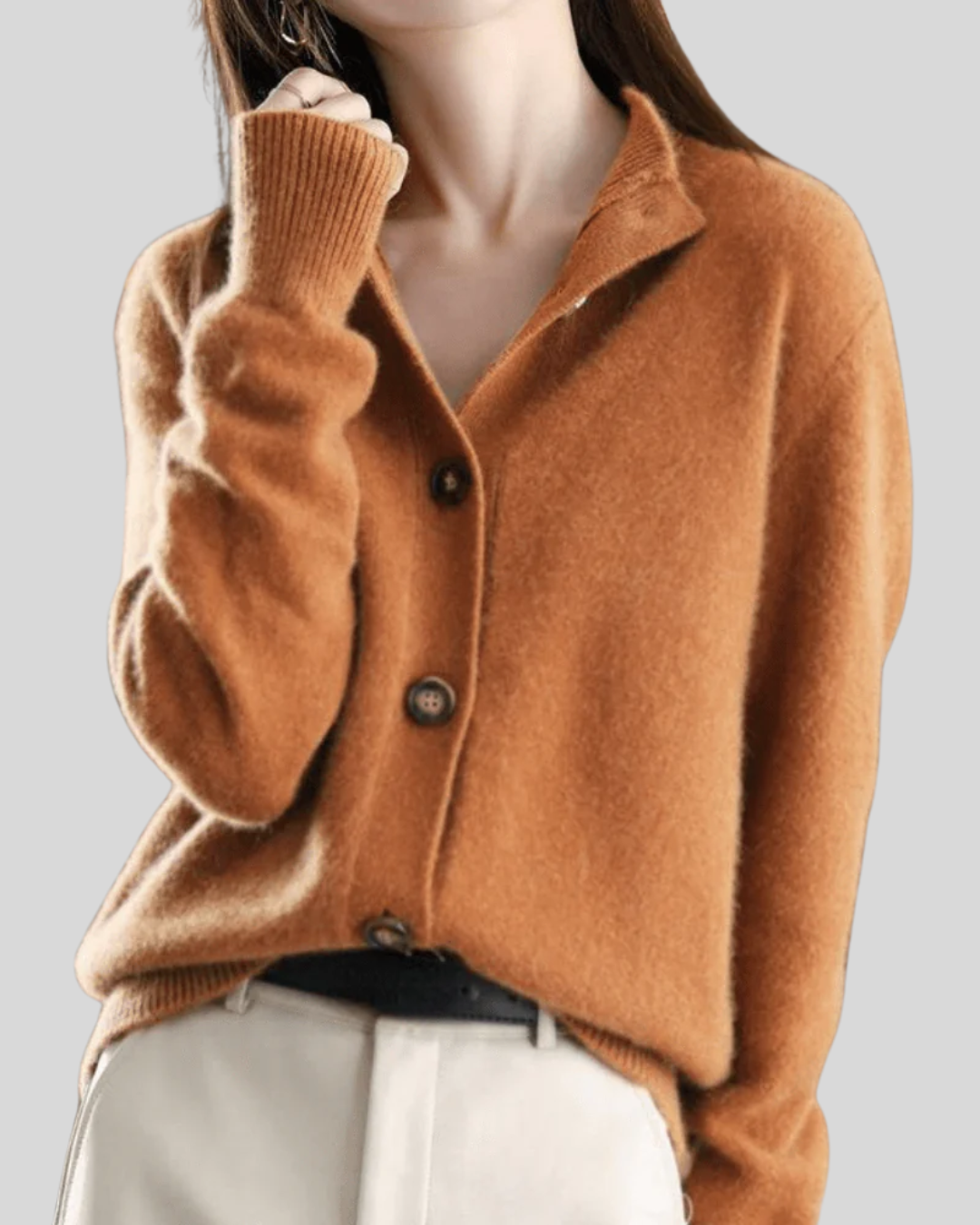 Claire | Cardigan en Cachemire Style Rétro