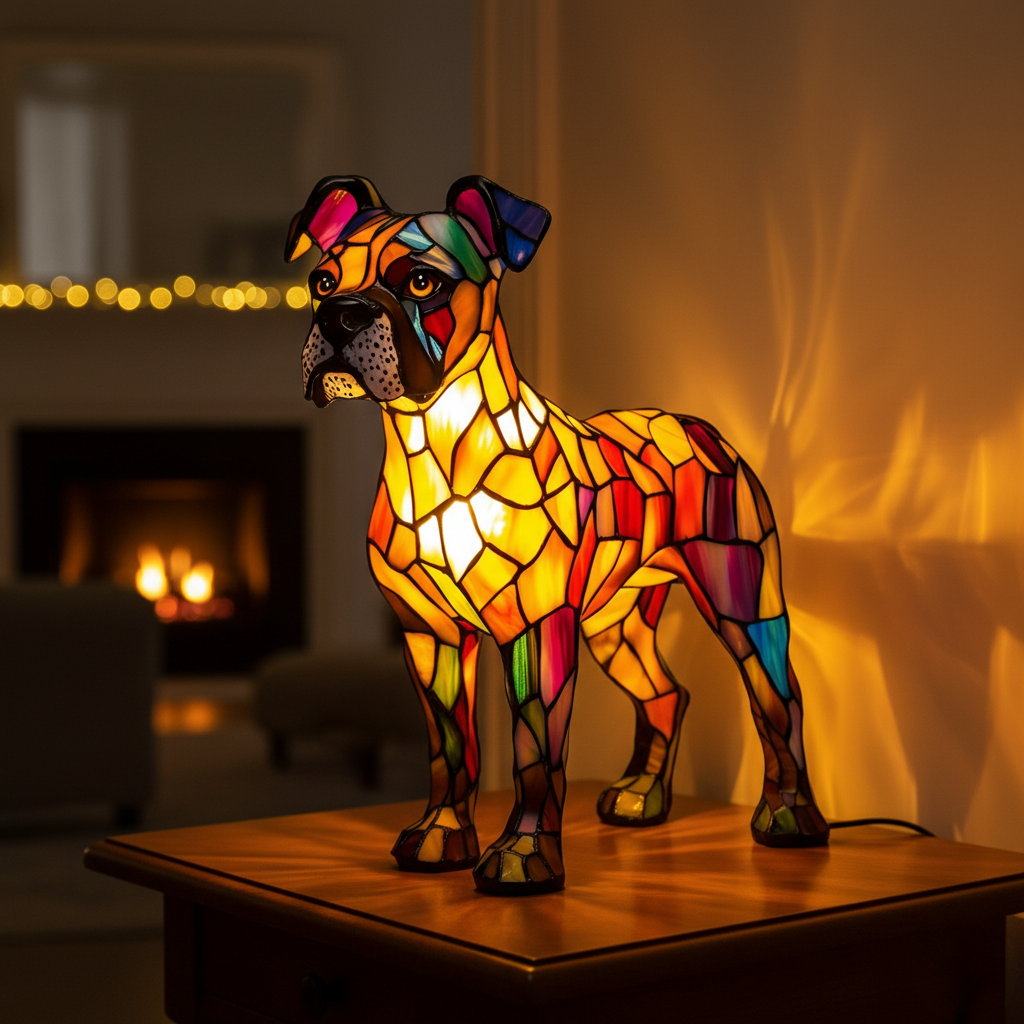 Lampe en forme de chien