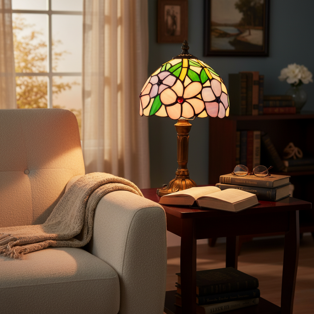 Lampe de table LED inspirée du baroque