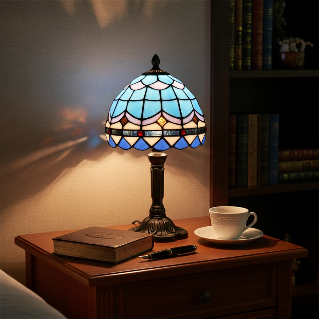 Lampe LED dorée baroque rétro