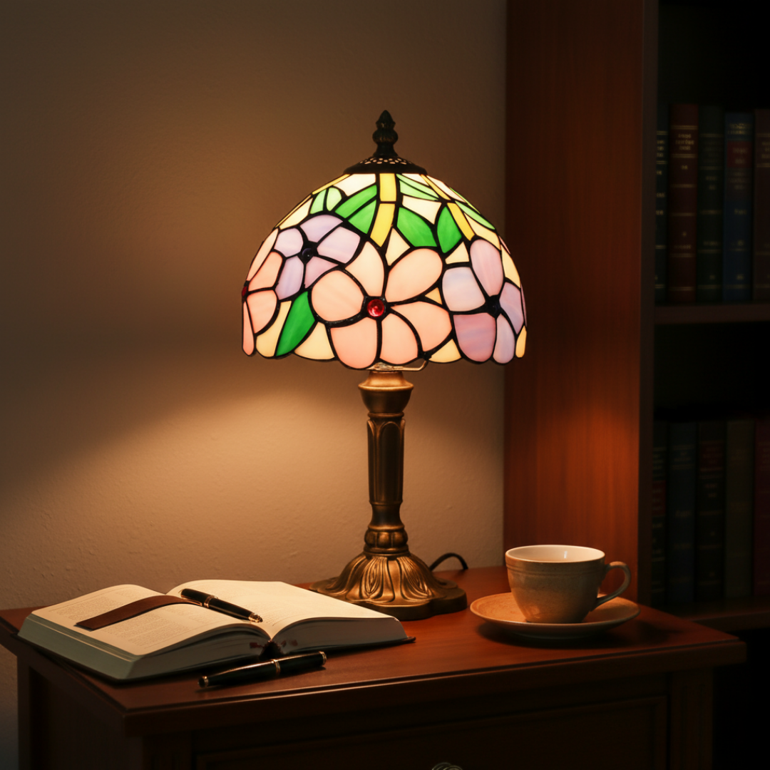 Lampe de table LED inspirée du baroque
