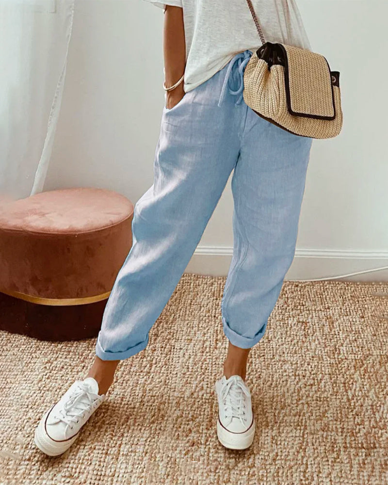 Pantalon Fluide Confort Élégant
