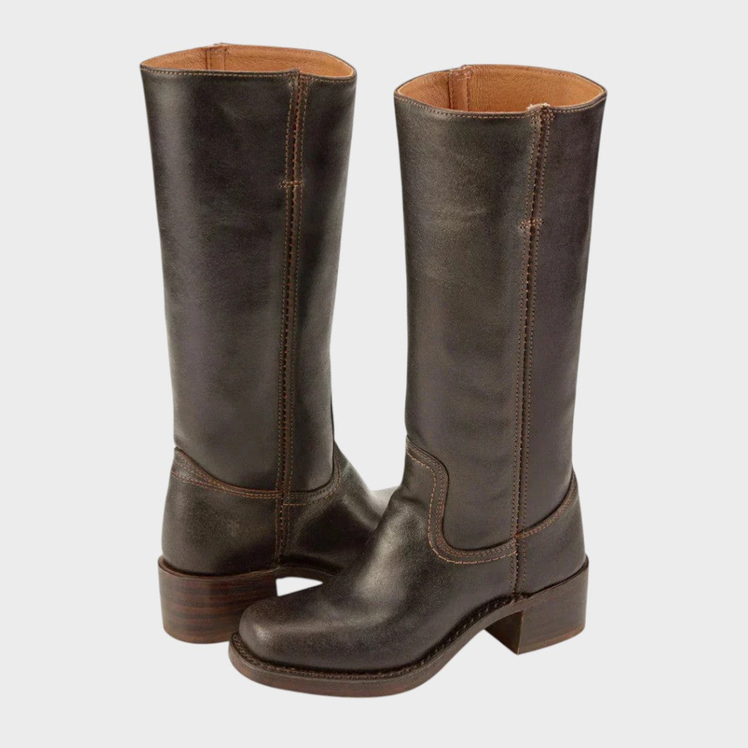 Bottes Classiques d'Équitation avec Tige Haute