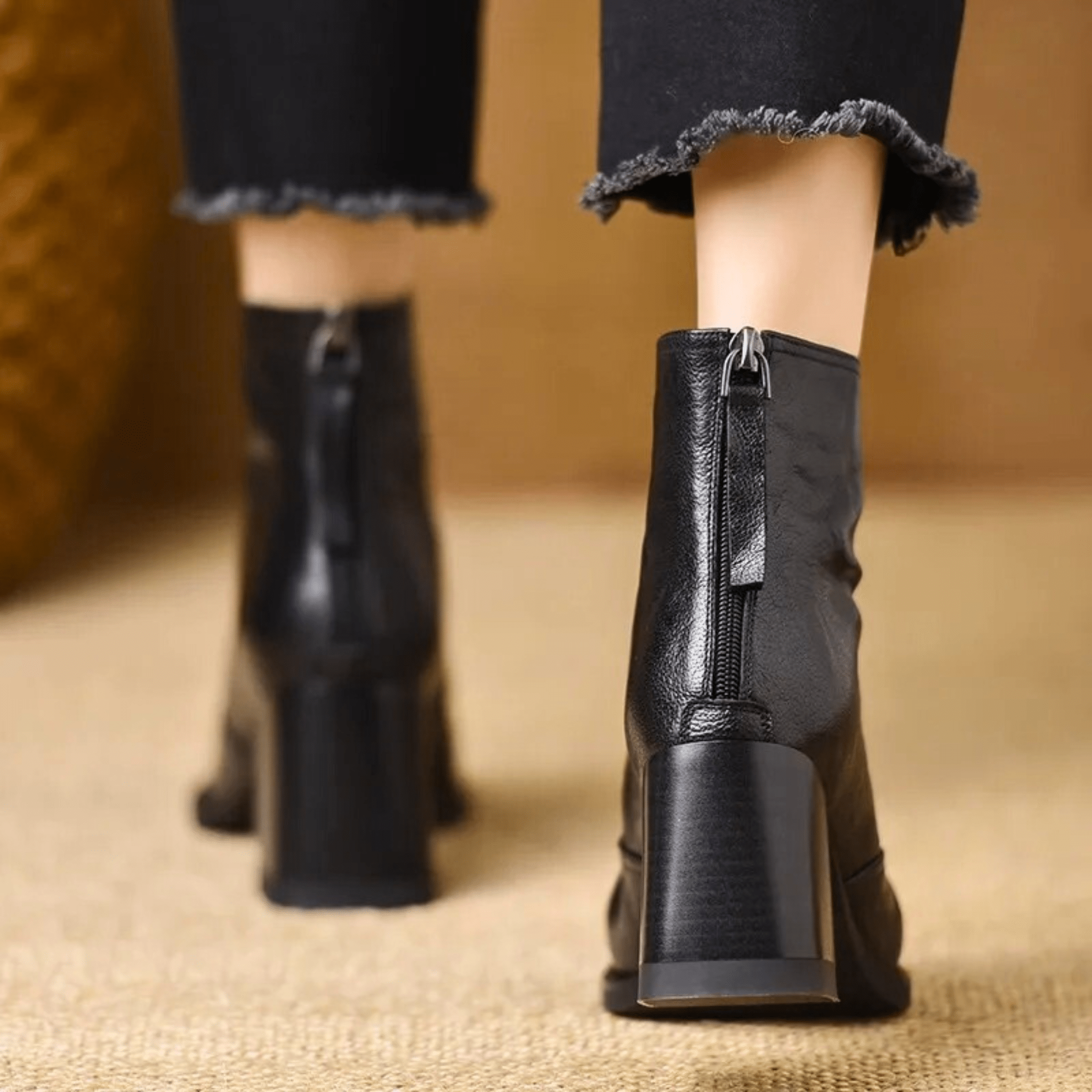 Claudia | Bottines de luxe à talon moyen